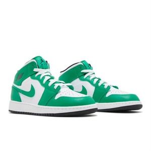Jordan 1 Mid "Lucky Green/Black/White" Womans sneaker